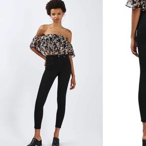 Black topshop Jamie jeans 28x30